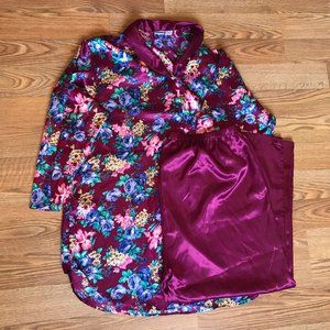 Vintage Silky Pajama Shirt & Pant Set